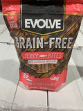 Evolve grain free salmon jerky dog treats 6/12oz