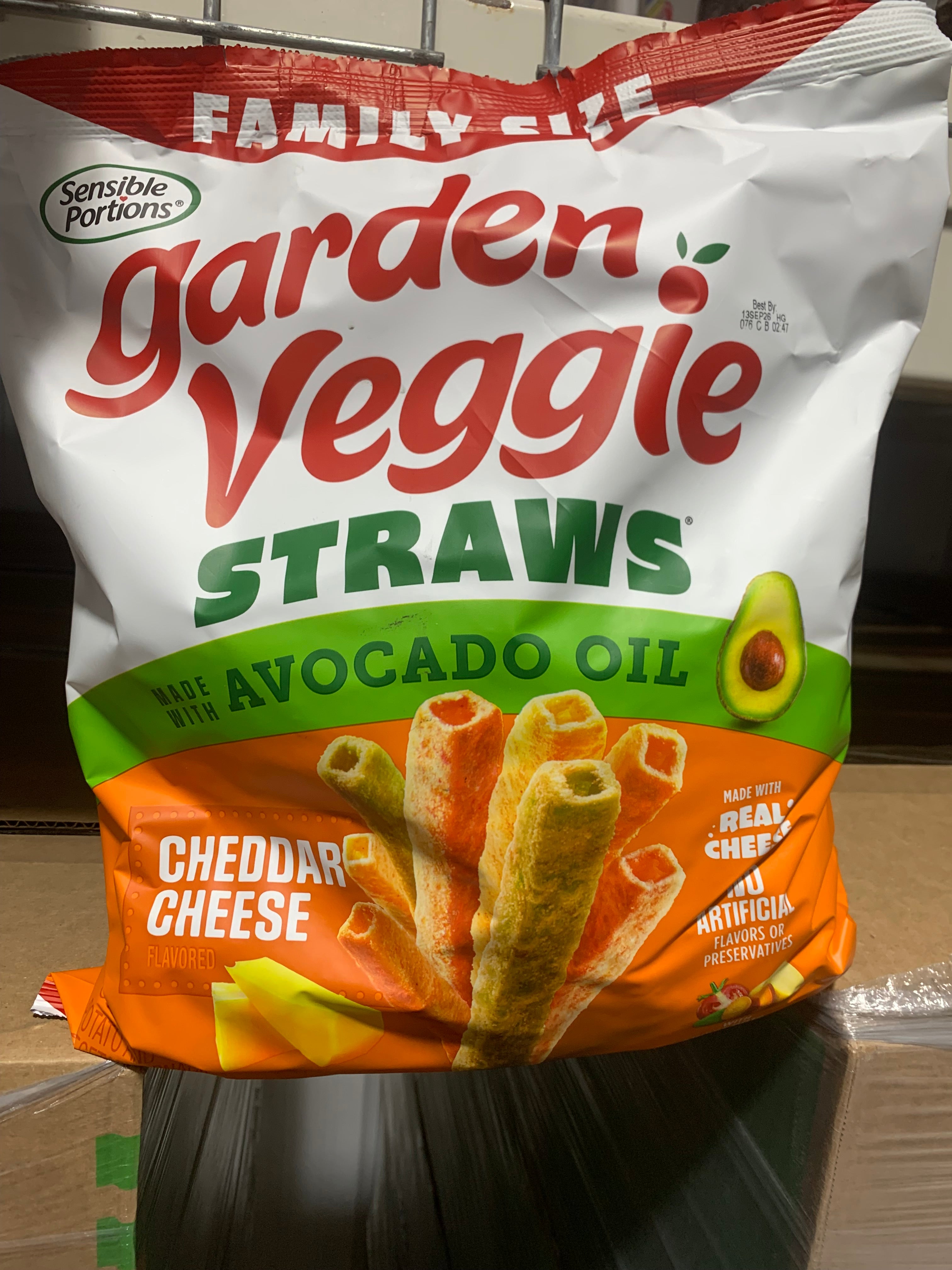 Garden Veggie Straws Cheddar 6/13oz