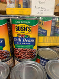 Bush’s red chili beans in mild sauce 12/16oz