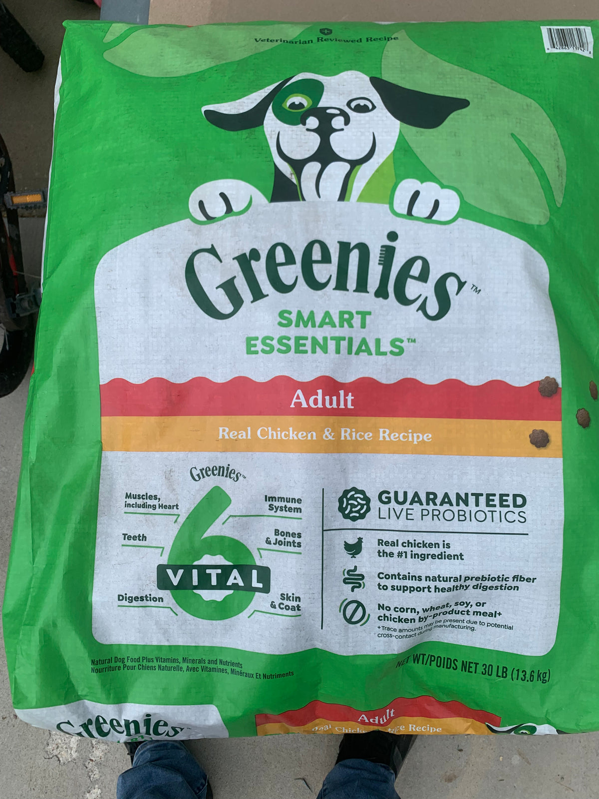 Greenie's chicken & rice adult dog food 30lb