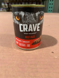 Crave beef pate canned dog food 12/12.5oz