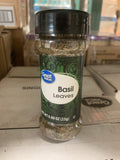 Great Value basil leaves 12/.8oz