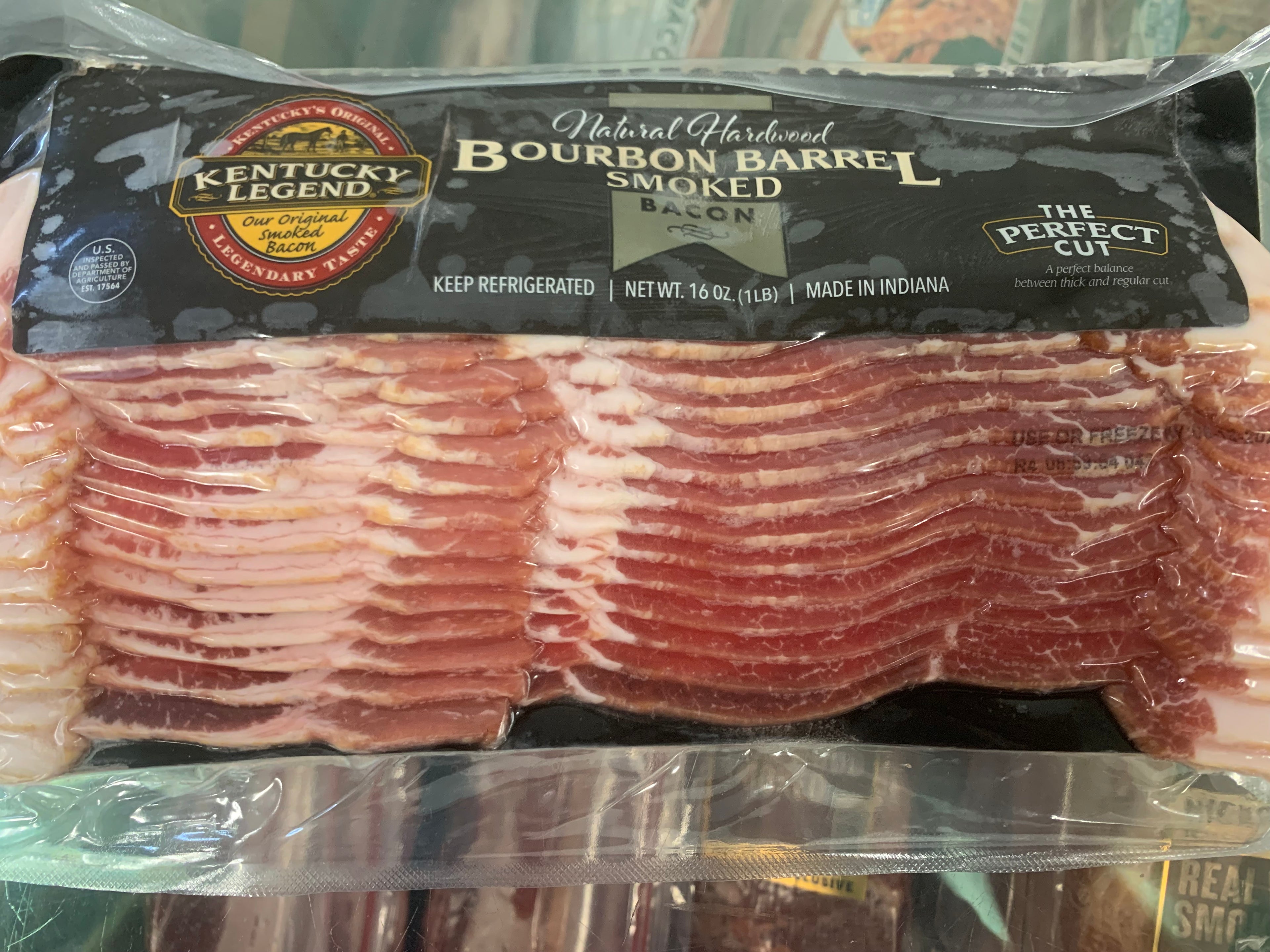 Kentucky legend bourbon barrel smoked bacon 12/16oz