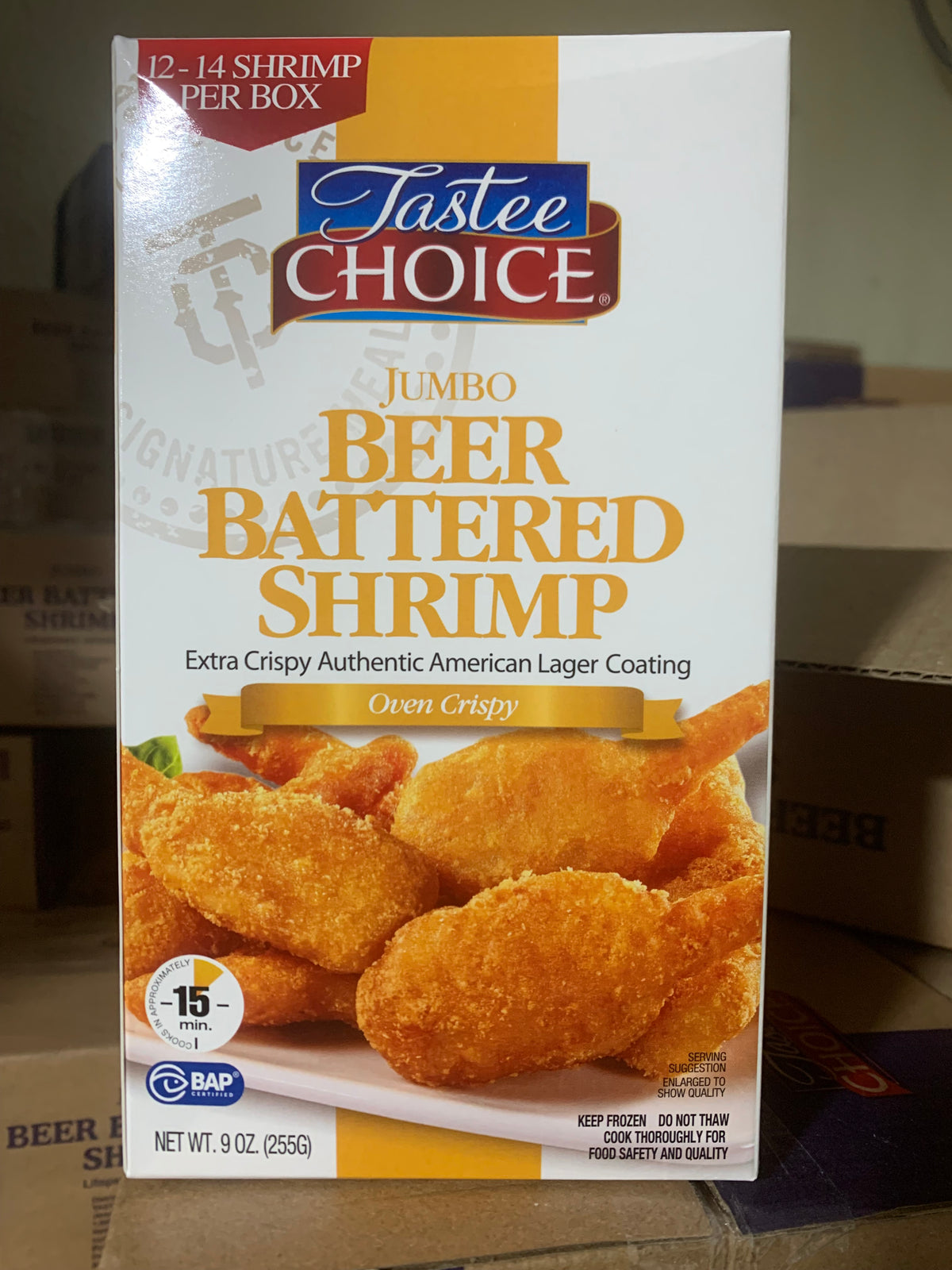 Beer battered shrimp 16-20ct 8/9oz