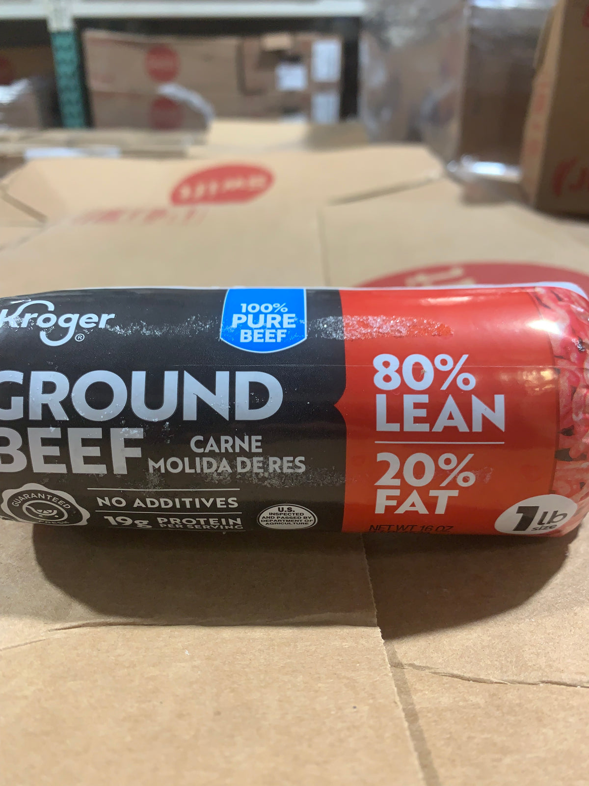 Swift/Kroger ground beef 80/20% 24/1lb