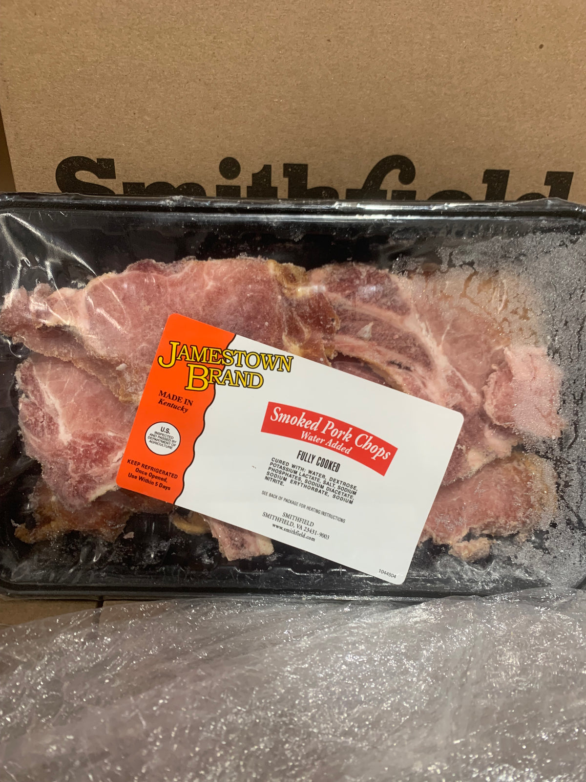 Jamestown brand pork chop fc tray pk 12/1lbrw