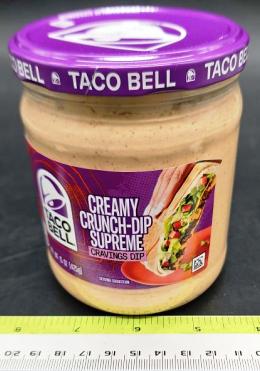 Taco Bell cheese dip creamy crunch supreme 8/15oz