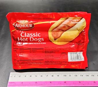 Armour classic hotdogs 5" 8ct 18/12oz