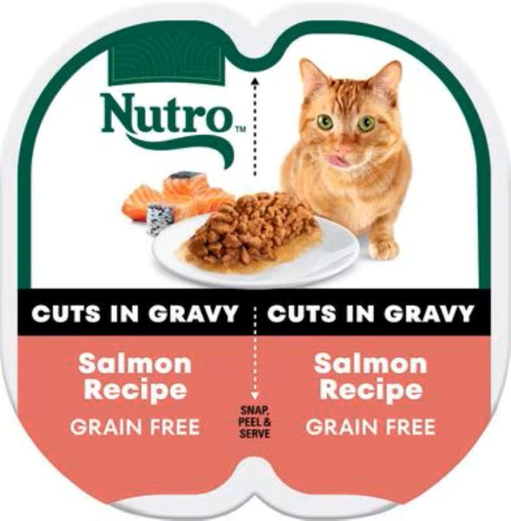 Nutro salmon cat food twin pk 24-2/1.3oz unlabeled