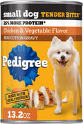 Pedigree tender bites in gravy chicken & vegetable 12/13.2oz unlabeled