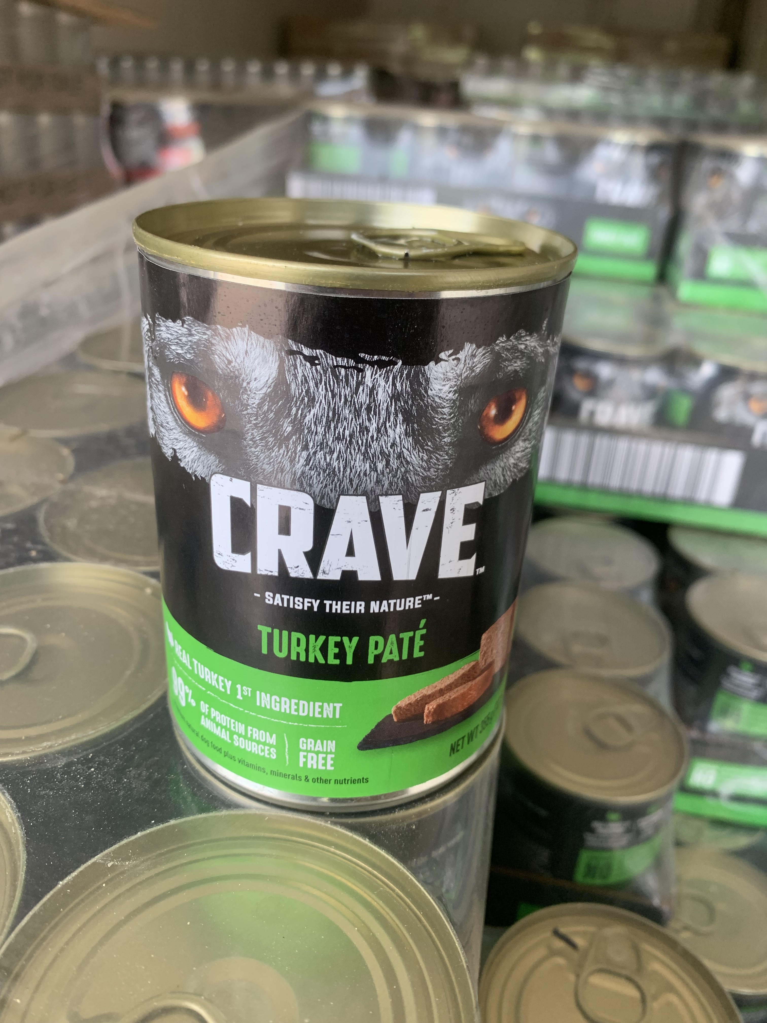 Crave turkey pate canned dog food 12/12.5oz